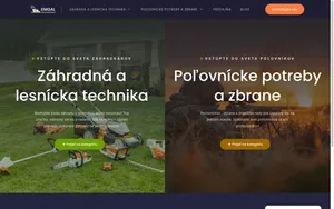 Záhradná technika — ukážka webu