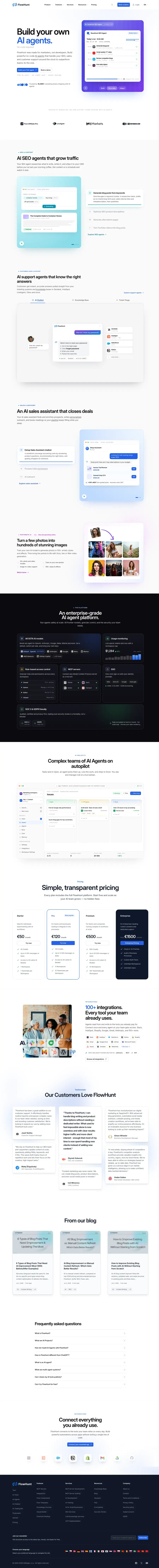 FlowHunt — úvodná obrazovka flowhunt.io