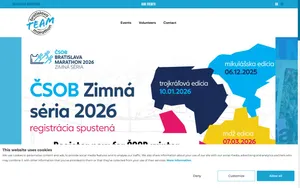 Bratislava Marathon — ukážka webu