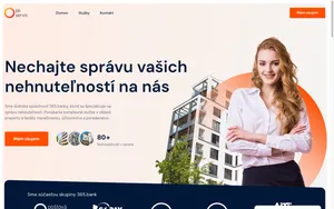 Správa nehnuteľností — ukážka webu