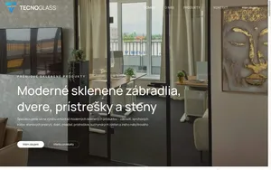 Tecnoglass — ukážka webu