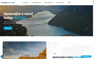 Turistika v Nórsku — ukážka webu