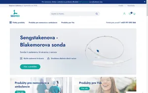 Uromeda — ukážka webu