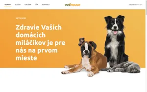 VetHouse — ukážka webu